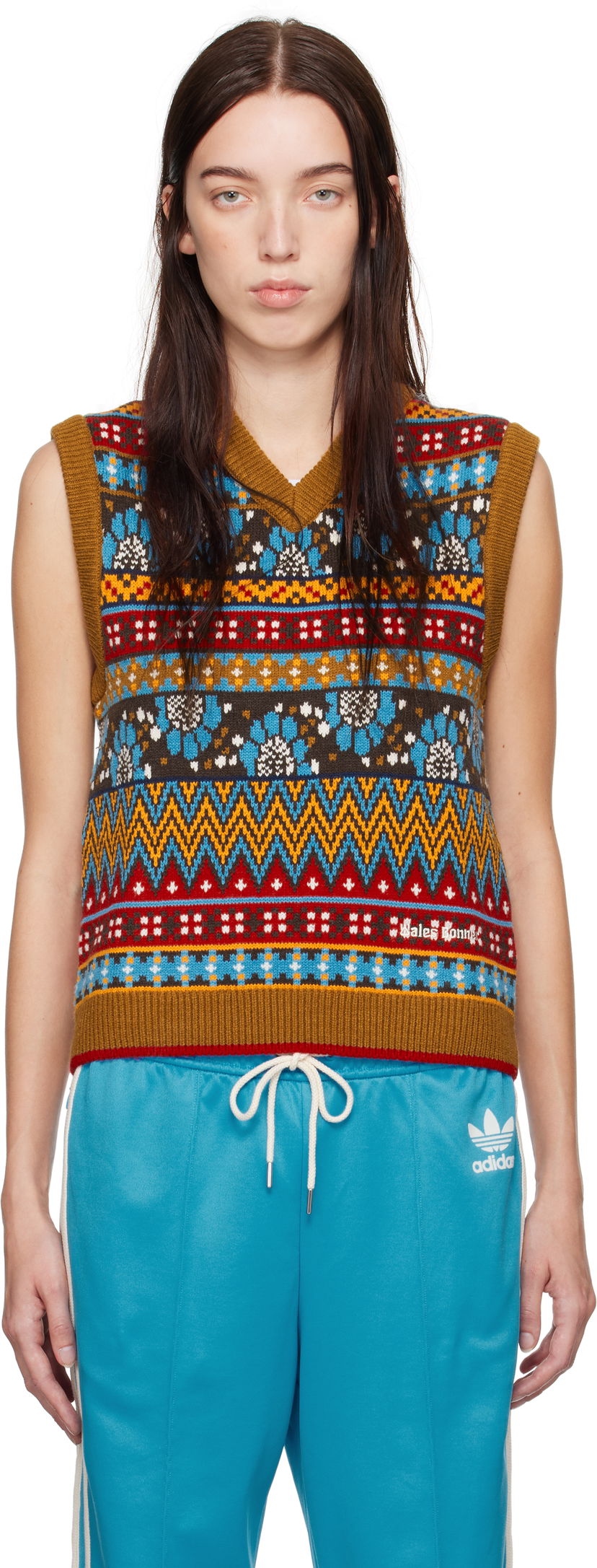 Vesta Wales Bonner Wales Bonner Knit Vest Hnedá | JE5983