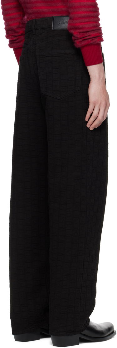 Nohavice FERRAGAMO Ferragamo Monogram Five-Pocket Pants Čierna | 782902, 2