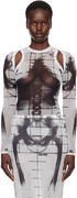 Jean Paul Gaultier 'The Squeletor' Mesh Top