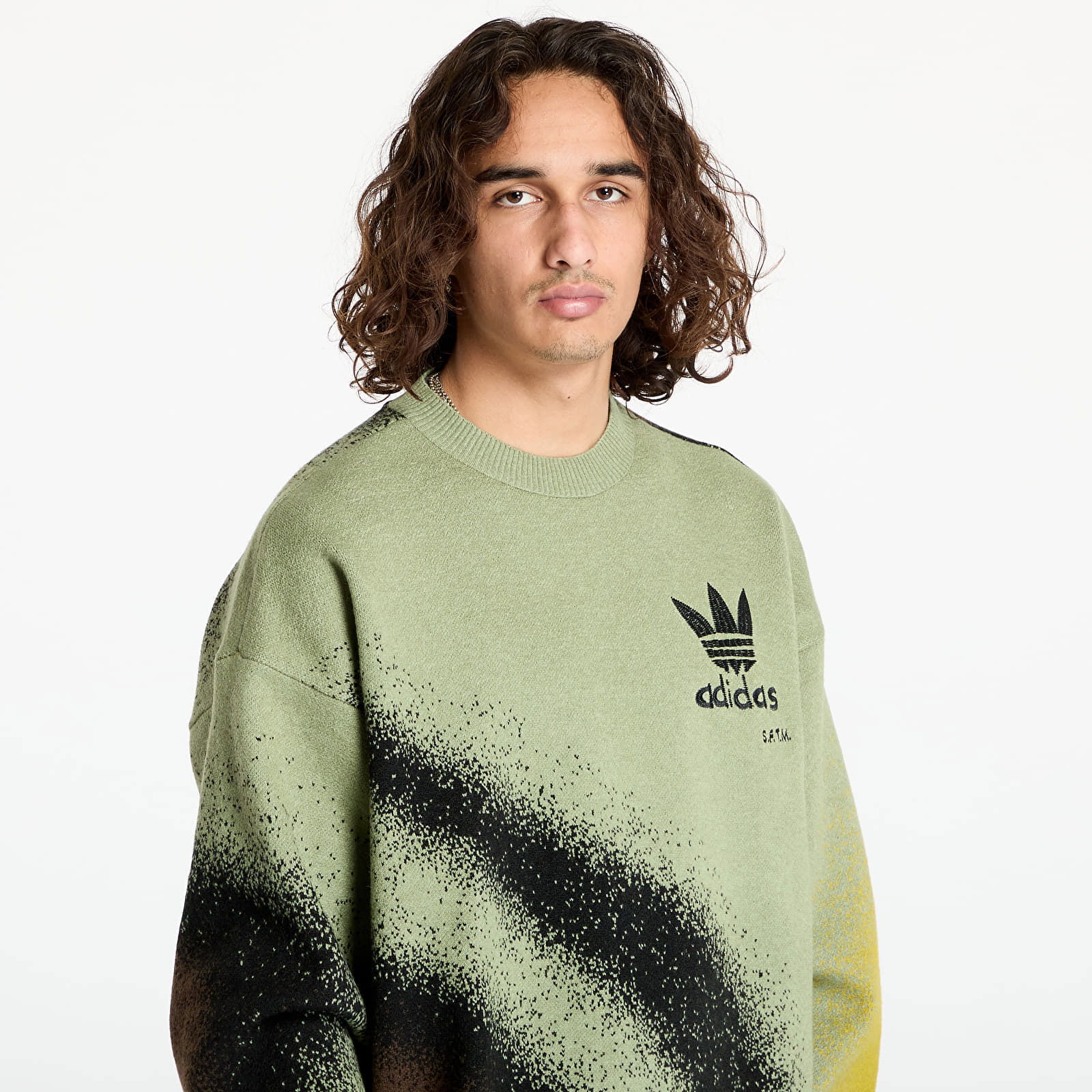 Green Knitted Sweatshirt