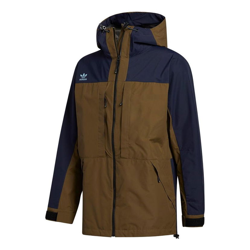 Parka adidas Originals adidas Originals Gore-Tex Colorblock Windproof Hooded Outdoor Jacket Hnedá | FJ7584