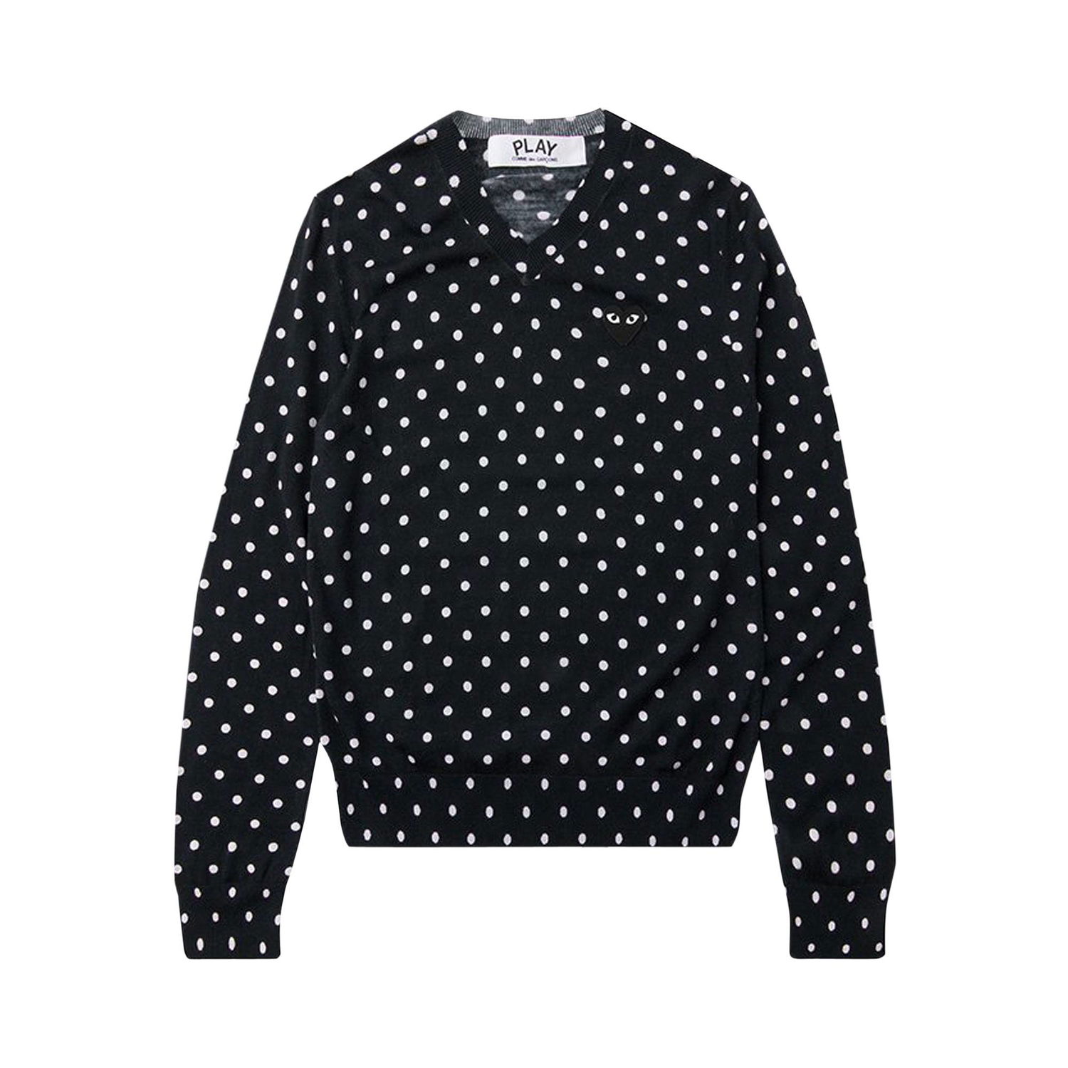 Sveter Comme des Garçons PLAY Polka Dot Crewneck Navy | az n036 051 2, 1
