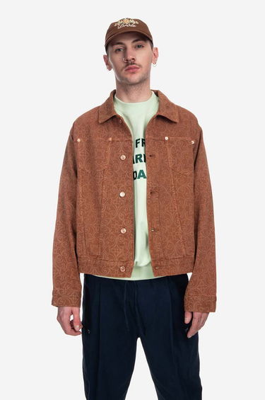 Bunda Drôle de Monsieur Faience Jeans Jacket Hnedá | JT137.COGNAC, 0