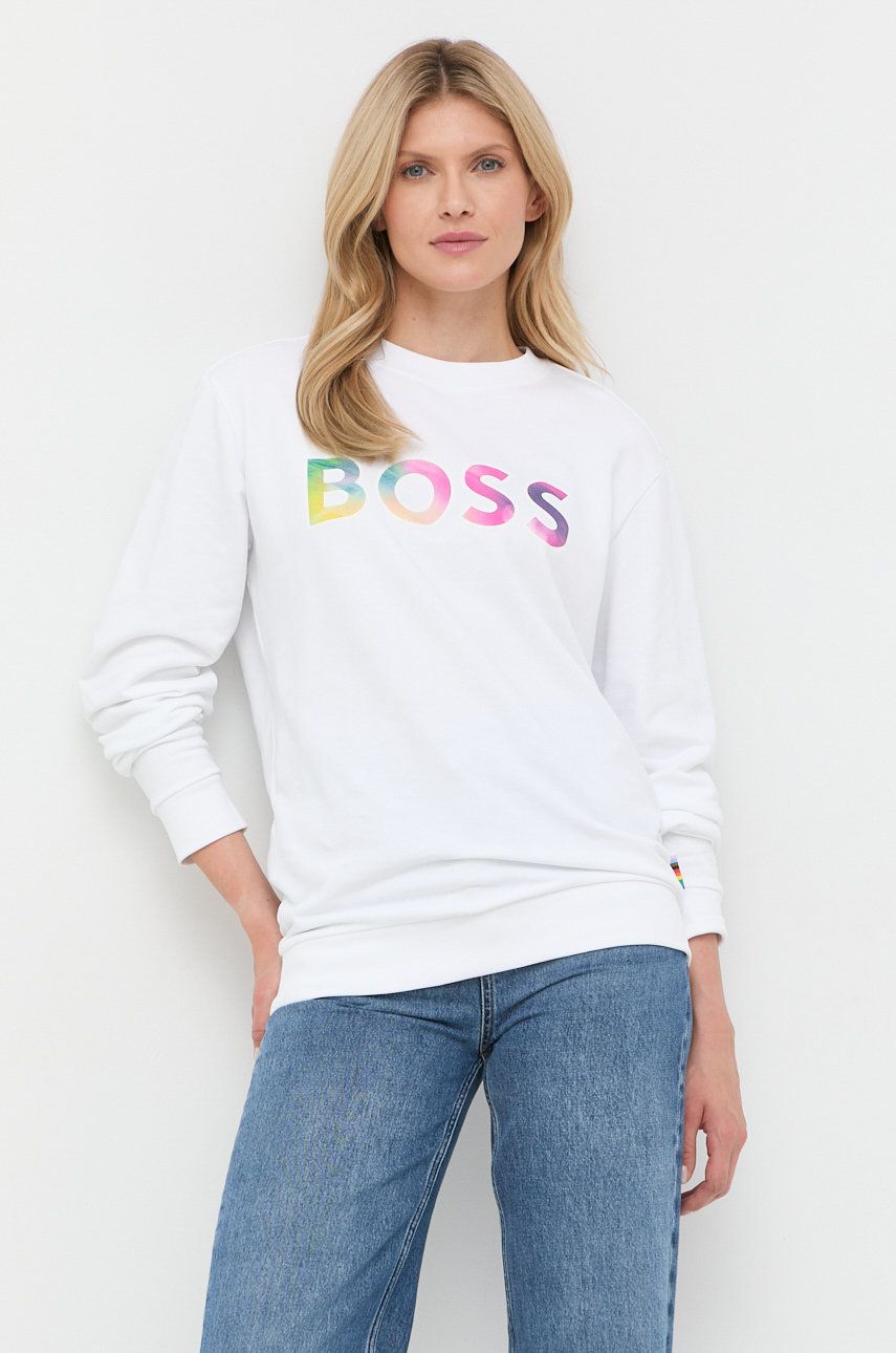 Mikina BOSS Equal Sweatshirt Biela | 50477836, 0