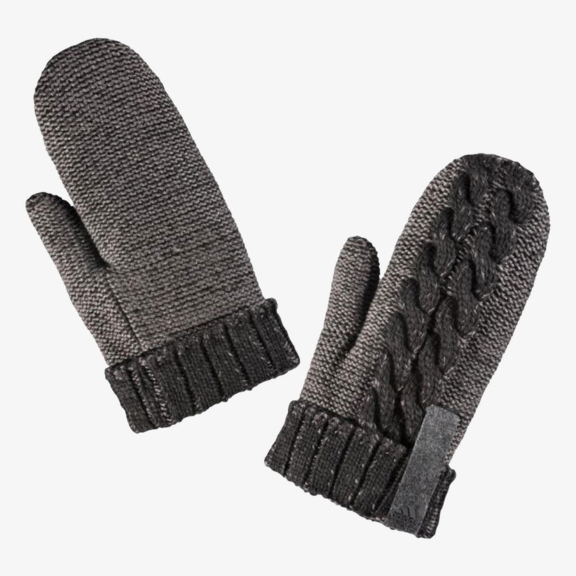 Rukavice adidas Originals Cable Knit Mittens Šedá | M66527