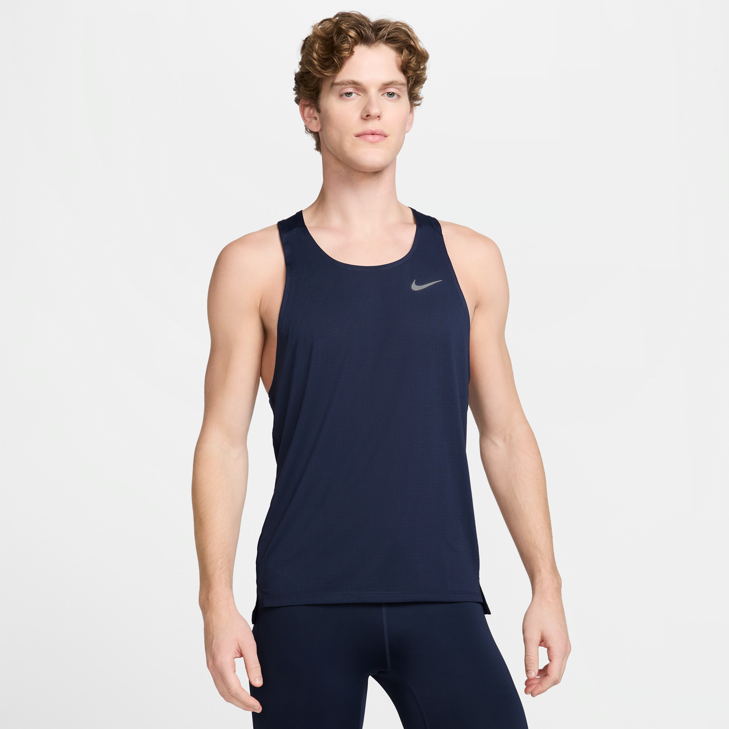 Tielko Nike Dri-FIT Fast Running Tank Top Navy | FN4229-451, 0