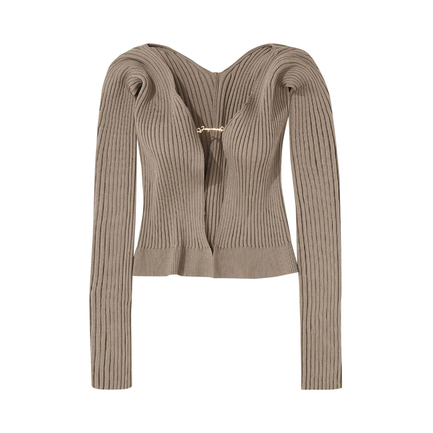 Sveter Jacquemus La Maille Pralu Longue Cardigan Hnedá | 223KN500 2190 180, 1