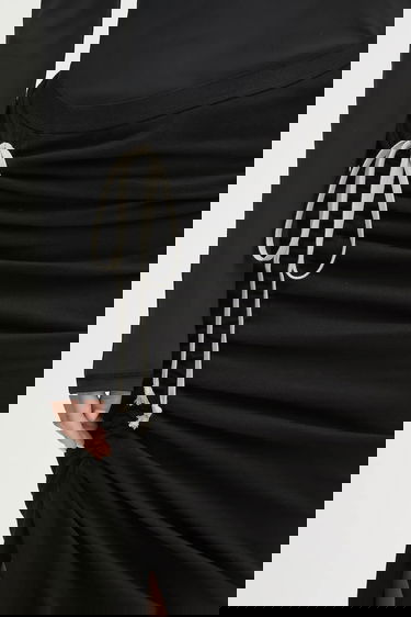 Sukňa Rick Owens Rick Owens DRKSHDW Soft Edfu Long Maxi Skirt Čierna | DS02E7337.JDB, 3