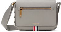 Thom Browne 4-Bar Pebble Grain Small Reporter Bag