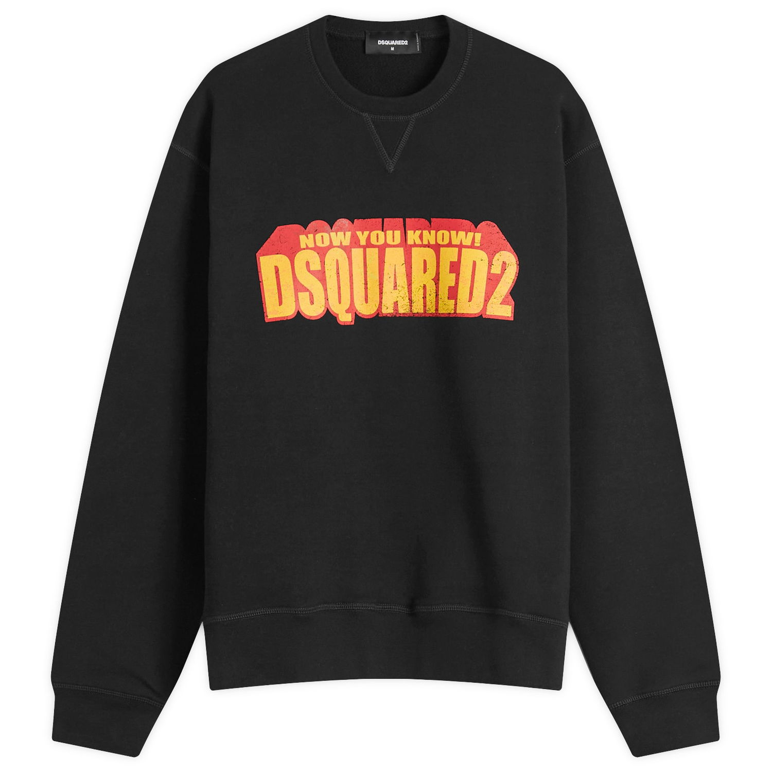 Sveter DSQUARED2 Men's Dsquared2 3D Logo Crew Sweat, Size Large Čierna | S71GU0718-S25551-900, 0