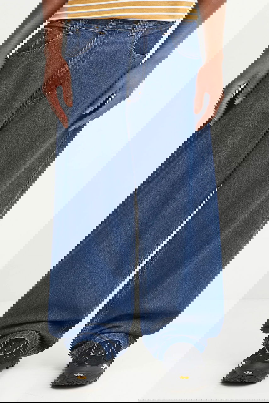 Džínsy Carhartt WIP Brandon Baggy Wide-Leg Jeans Modrá | I035893.106, 0