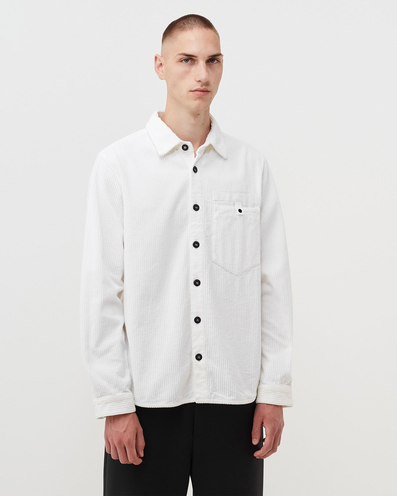 Košeľa Stone Island Overshirt Corduroy 400 Biela | 8052572281440, 1