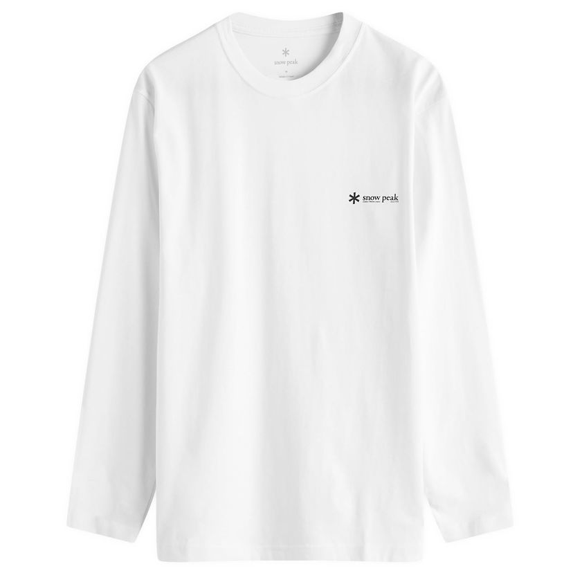 Tričko Snow Peak One point Logo Long Sleeve T-Shirt Biela | TS-24AU104-WHT