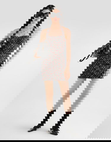 Šaty Dolce & Gabbana Small Rose-print Short Satin Halter Dress 44 Rôznofarebný | F610ZTFSA8JHN5XJ, 1