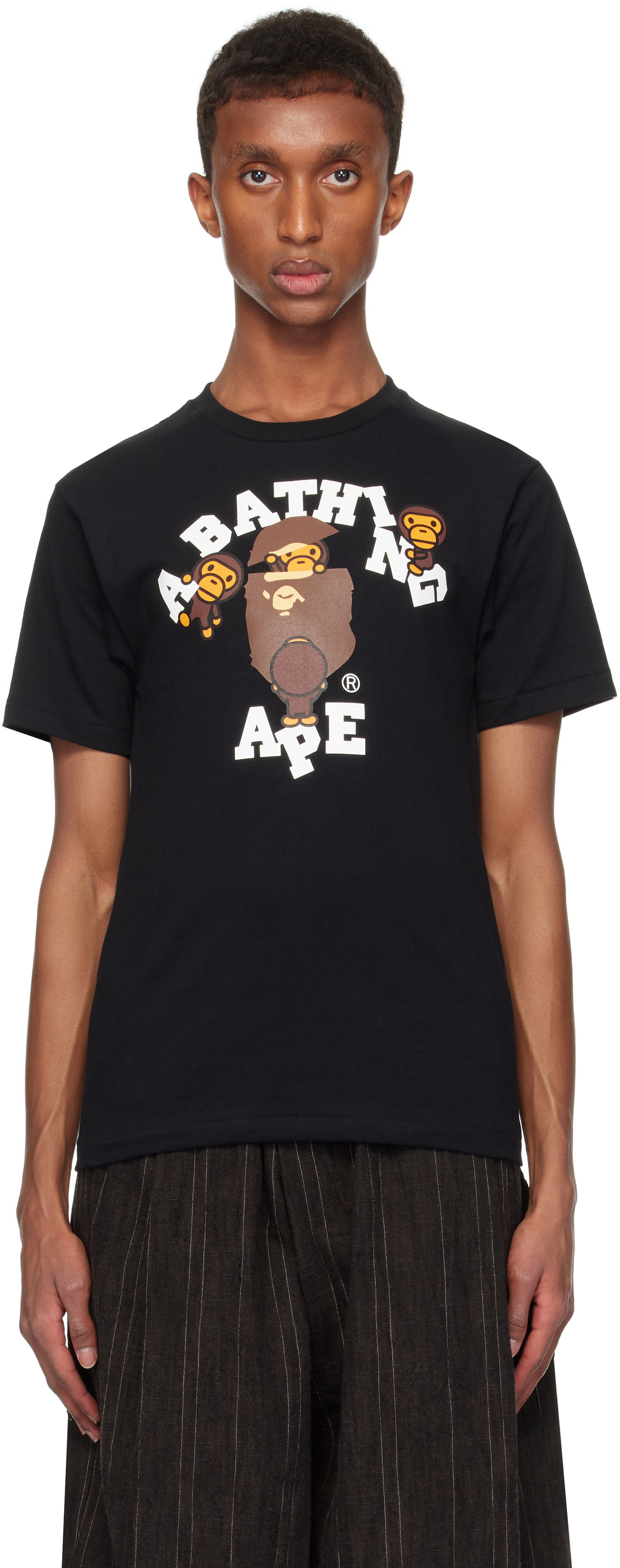 Tričko BAPE College T-shirt Čierna | 002TEK301002M, 0