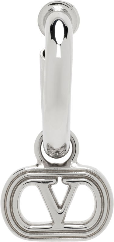 Náušnice Valentino Valentino Garavani Silver Mono Single Earring Metalická | 7Y2J0AJ3MET, 0