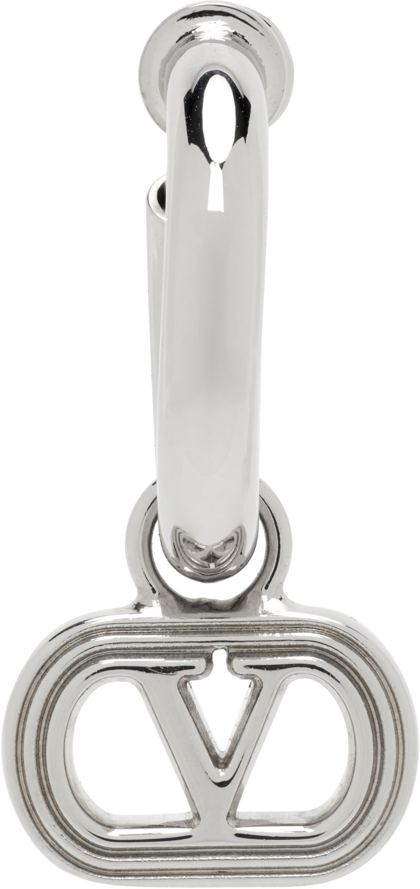 Náušnice Valentino Valentino Garavani Silver Mono Single Earring Metalická | 7Y2J0AJ3MET