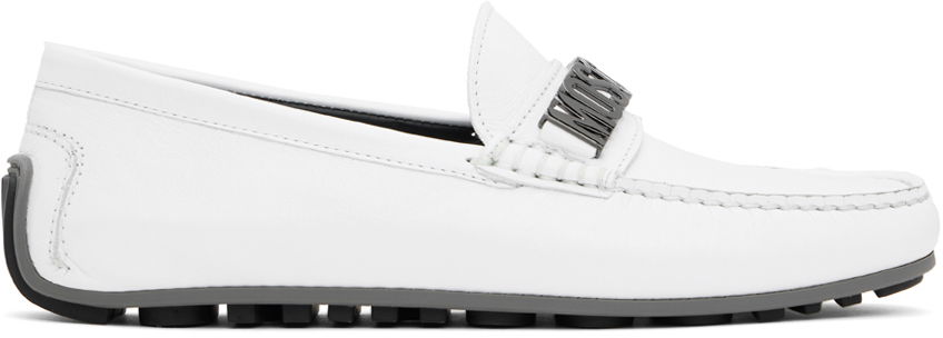 Oblečenie Moschino Moschino Driver Loafers Biela | MB10020G0IGE010B, 0