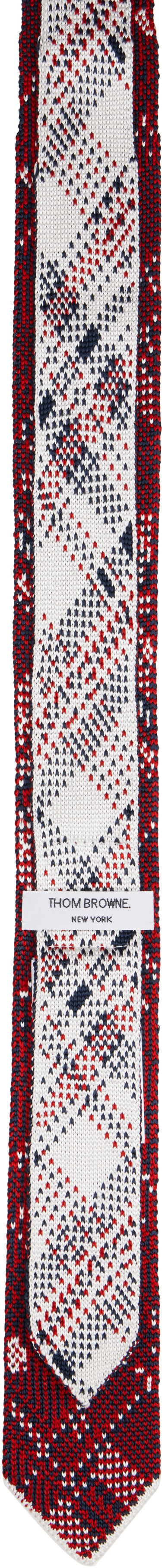 Šál Thom Browne Thom Browne Madras Check Jacquard Silk Knit Tie Rôznofarebný | MNL075K-Y4003, 1