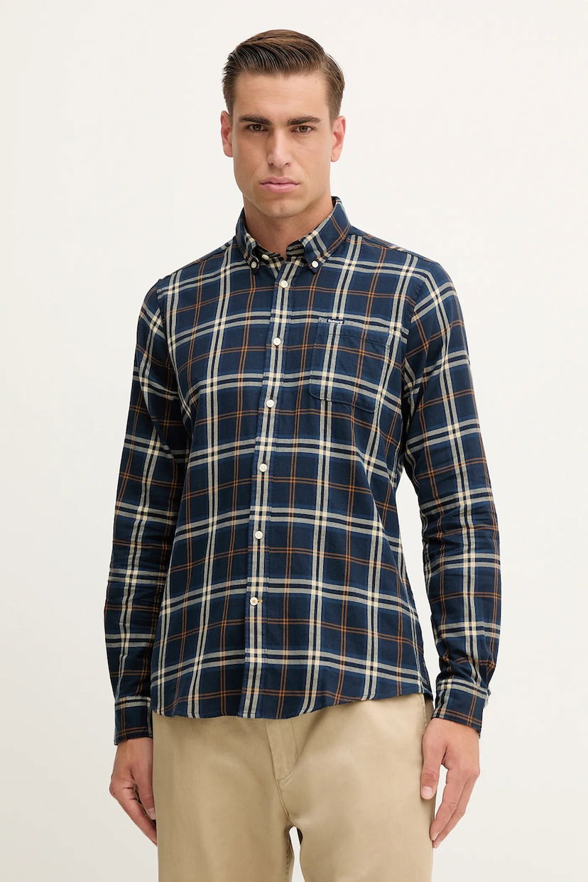 Košeľa Barbour Barbour CROSSFELL Regular Fit Button-Down Shirt Modrá | MSH4995