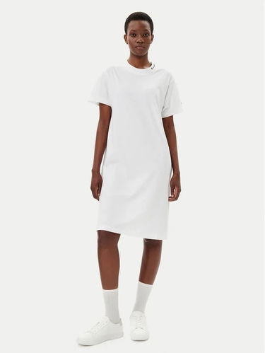 Šaty Champion Champion T-Shirt Dress Biela | 117782-WW001, 2