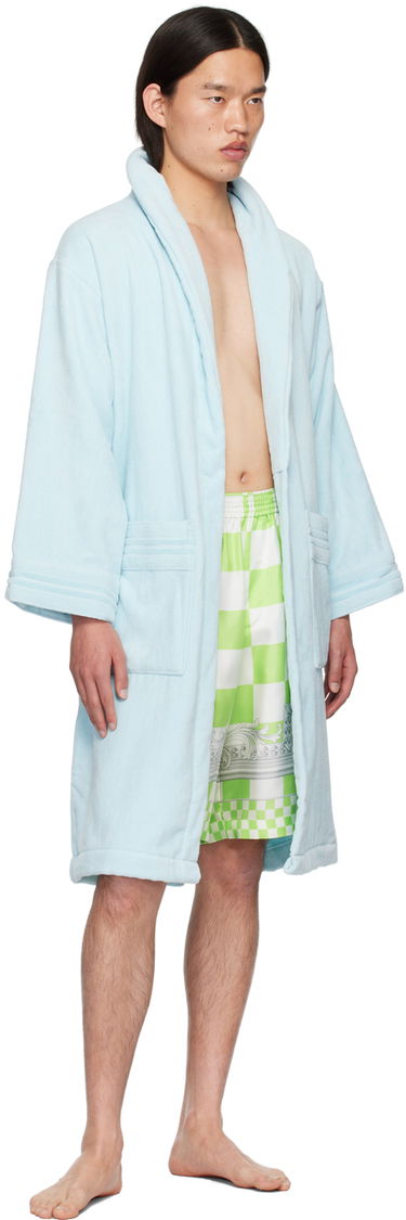 Pyžamo Versace Underwear Shawl Lapel Robe Modrá | ZACJ00008_1A08860, 3