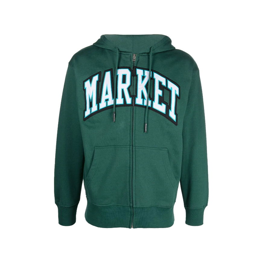 Mikina MARKET Arc Zip-Up Hoodie Zelené | 397000384-2, 0