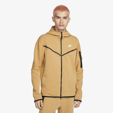 Mikina Nike Sportswear Tech Fleece Full-Zip Hoodie Hnedá | CU4489-722, 4