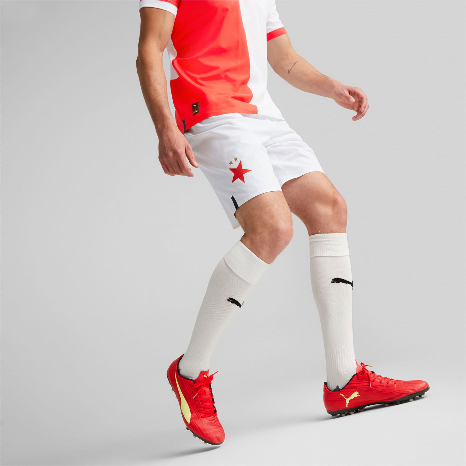 Šortky Puma SK Slavia Prague Promo 22/23 Shorts Biela | 765800_01, 0
