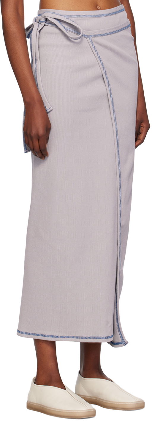 Sukňa Baserange Wrap Maxi Skirt Šedá | SKGW-CH-WI24, 1