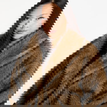 Bunda Urban Classics Short Faux Fur Jacket Hnedá | TB8120-01591, 1