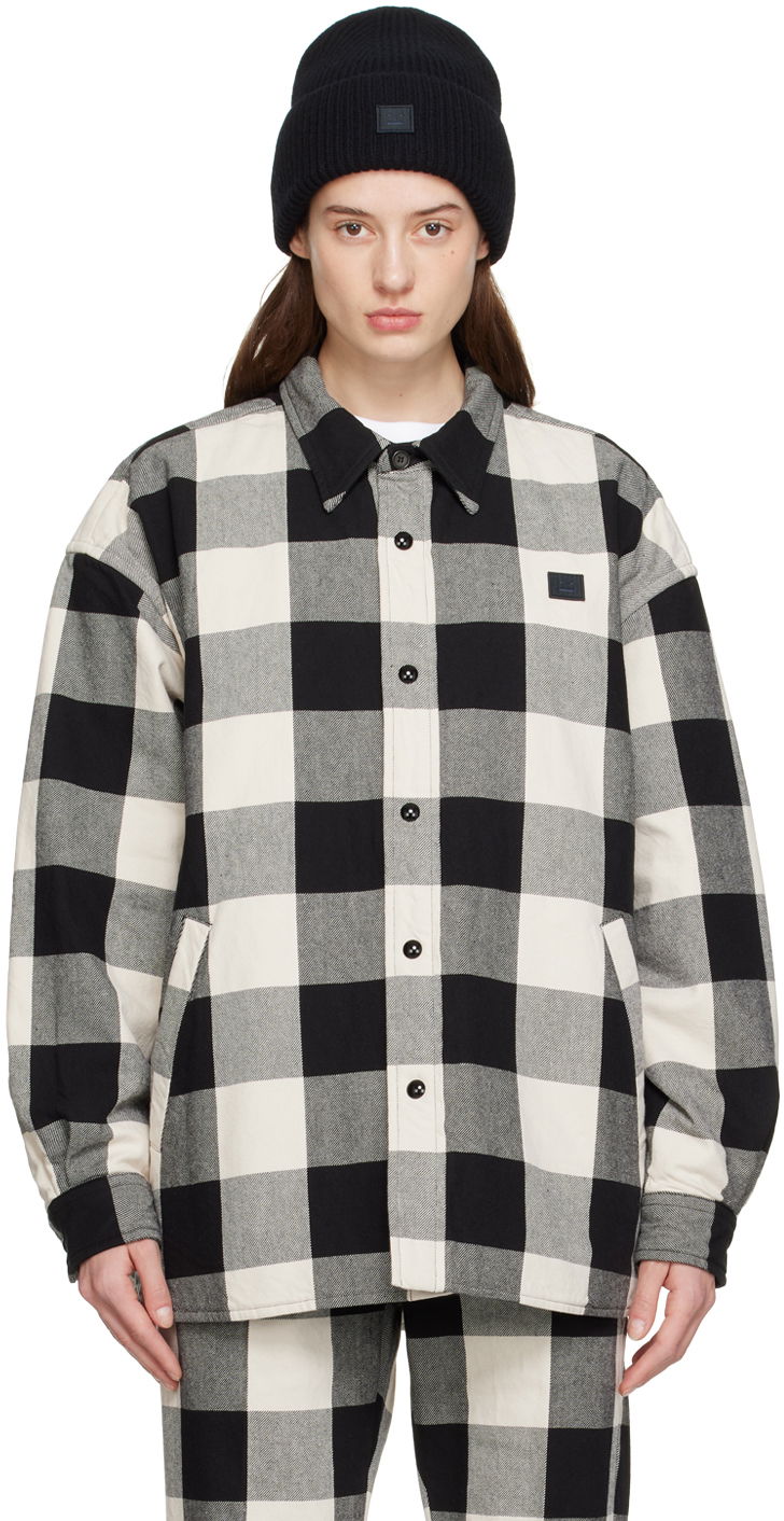 Bunda Acne Studios Check Jacket Čierna | C90117-, 0