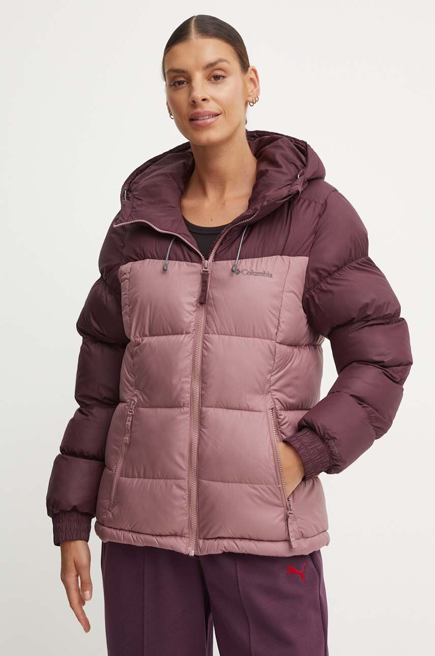 Prešívaná bunda Columbia Pike Lake Winter Hooded Jacket Fialová | 2051374, 0