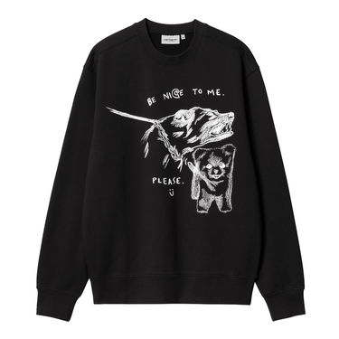 Mikina Carhartt WIP Graphic Print Crewneck Sweatshirt Čierna | I033933_9, 3