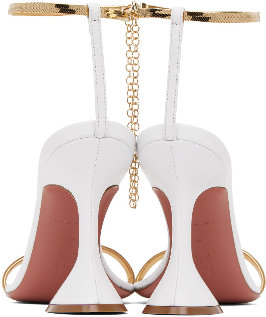 Doplnky Amina Muaddi Amina Muaddi Henson Heeled Sandals Biela | HENSON SANDAL CL NAPPA, 1