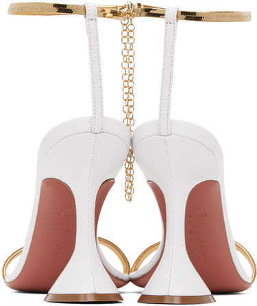 Doplnky Amina Muaddi Amina Muaddi Henson Heeled Sandals Biela | HENSON SANDAL CL NAPPA, 1