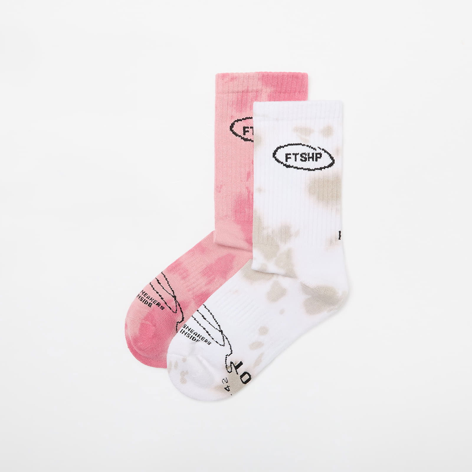 Basic Crew Socks 2-Pack Tie Dye Color