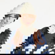 Rib Knit Balaclava Tofu No Color