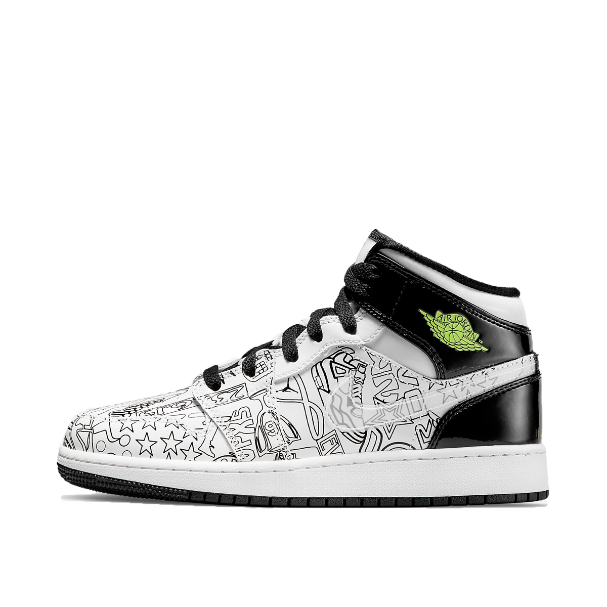 Tenisky a topánky Jordan Air Jordan 1 Mid SE "DIY" GS Biela | DC4099-100, 1