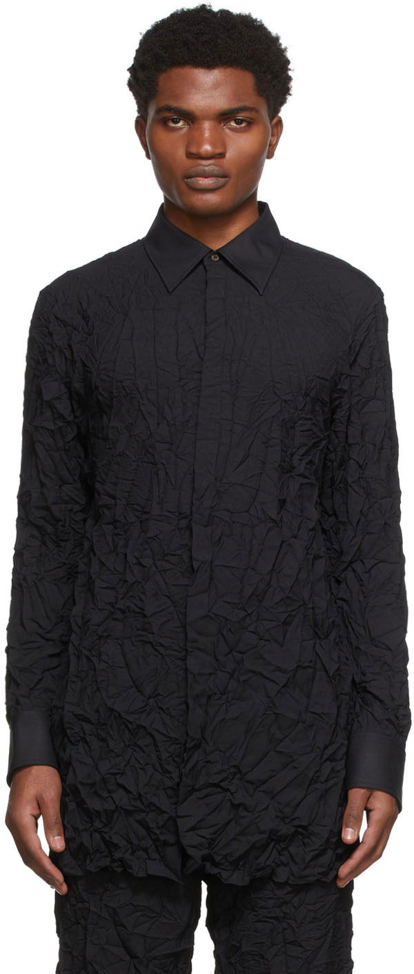 Košeľa Dion Lee Crinkle Button-Up Shirt Čierna | C5017S22, 0