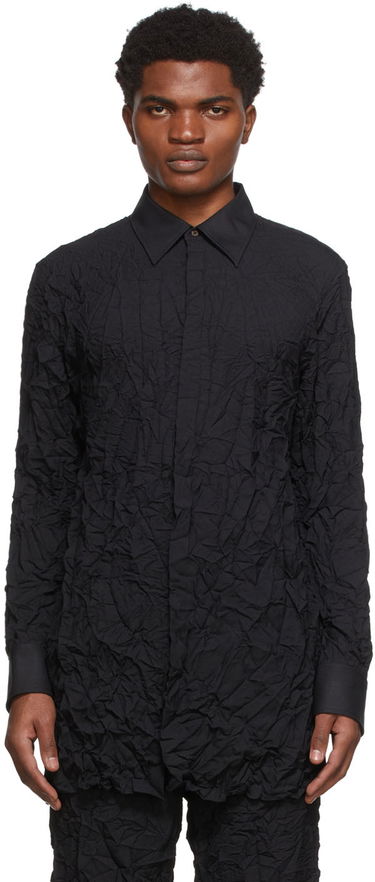 Košeľa Dion Lee Crinkle Button-Up Shirt Čierna | C5017S22, 0