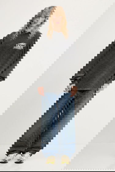 Tričko Aries Aries Aged Ancient Temple Printed Long Sleeve T-Shirt Čierna | AR6014103, 4