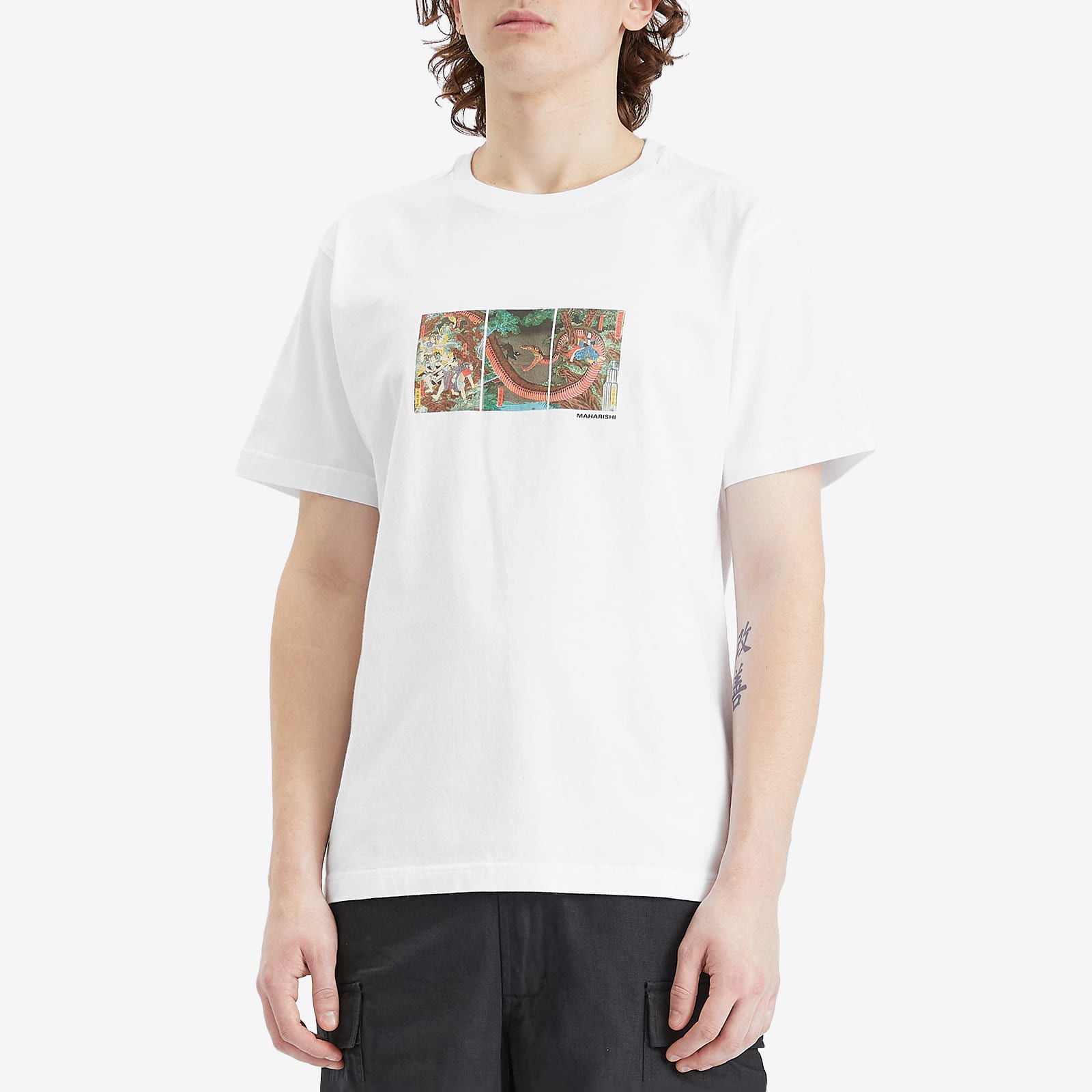 Maharishi Snake Triptych Graphic Tee, Size L