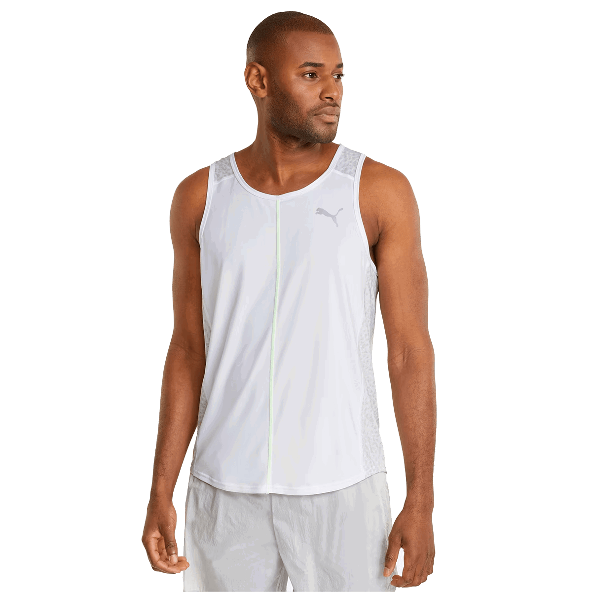 Tielko Puma RUN GRAPHIC SINGLET Biela | 521672-02, 0