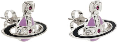 Náušnice Vivienne Westwood Small Neo Bas Relief Earrings Fialová | 62010039-02P681-, 1