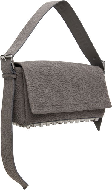 Taška cez rameno Alexander Wang Alexander Wang Ricco Medium Flap Bag Šedá | 20125K22L, 1