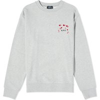Sveter A.P.C. alentines Logo Crewneck Šedá | COEIP-M27895-PLA, 1