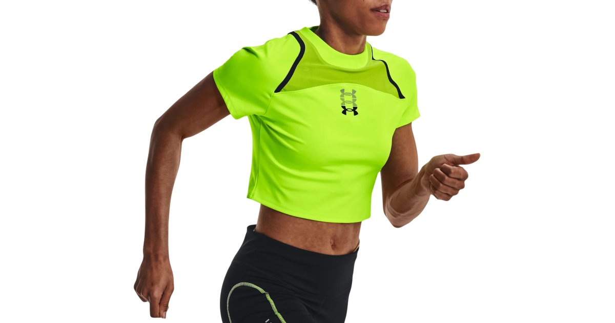 Tričko Under Armour Run Anywhere Crop Tee Žltá | 1376816-369, 1