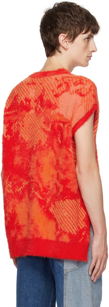Sveter Feng Chen Wang Feng Chen Wang Landscape Painting Sleeveless Sweater Červená | FUF16KT14O, 2