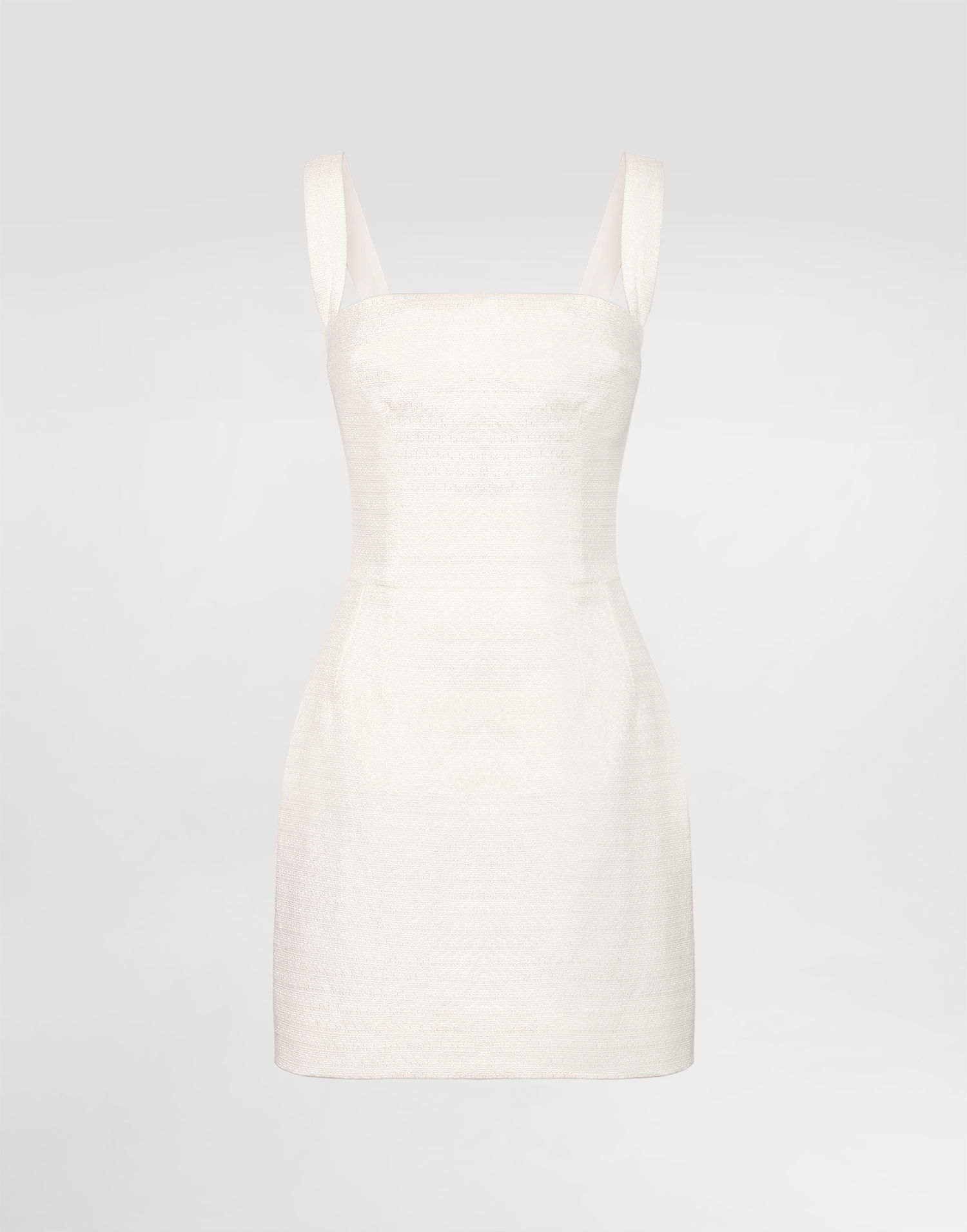 Šaty Dolce & Gabbana Dolce & Gabbana Stretch Mat Mini Dress Biela | F6TZCTFU9AUW0001, 0
